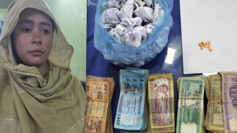 যশোরে শীর্ষ সন্ত্রাসীর স্ত্রী ও  চিহ্নিত মাদক ব্যবসায়ী আটক, গাঁজা-ইয়াবা ও নগদ টাকা উদ্ধার