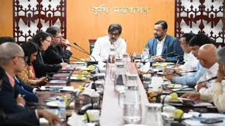 কৃষি মন্ত্রীর সাথে বিশ্বব্যাংকের প্রতিনিধিদলের সাক্ষাৎ