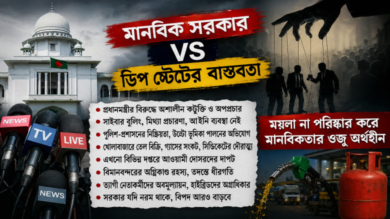মানবিক সরকার বনাম ডিপ স্ট্যাটের বাস্তবতা: প্রশাসনিক নিষ্ক্রি
