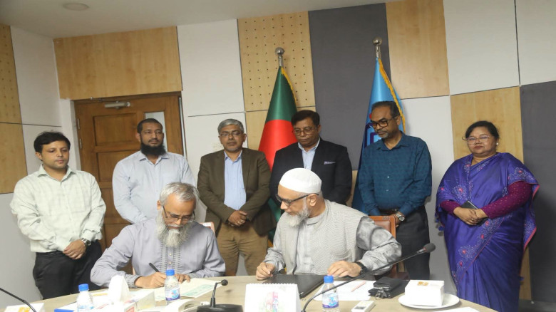 কর্মচারীদের আবাসিক সংকট নিরসনে ডুয়েটের সাথে ইউজিসির সমঝোতা স্মারক স্বাক্ষরিত