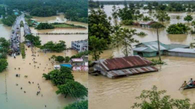 দেশের বিভিন্ন জেলায় বন্যা পরিস্থিতির উন্নতি, সরকারের ত্রাণ ও
