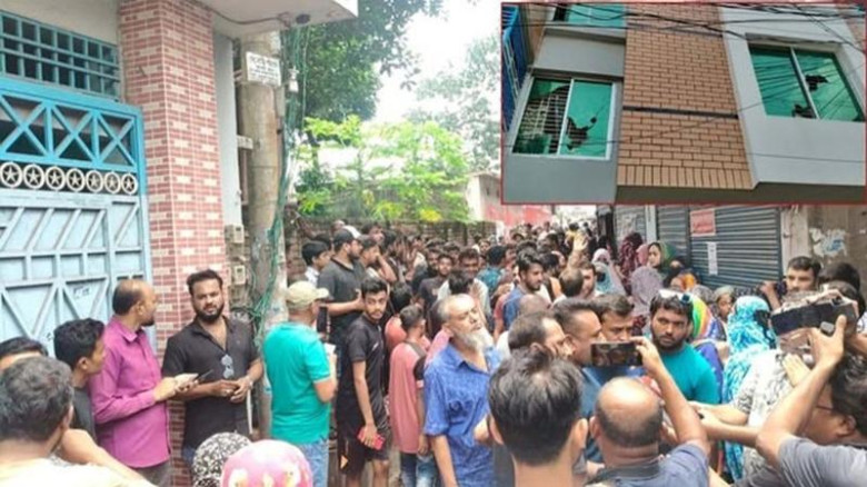 যশোরে জামায়াত এমপির বাড়ি ঘেরাও