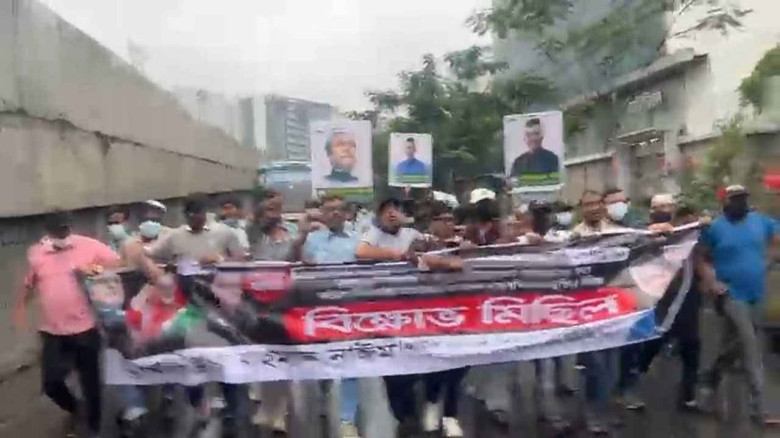 ‎কার্যক্রম নিষিদ্ধ স্বেচ্ছাসেবক লীগের উত্তরায় মিছিল, গ্রেফতা