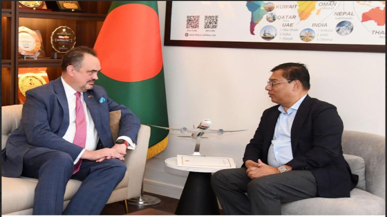 বেসামরিক বিমান পরিবহন ও পর্যটন মন্ত্রীর সঙ্গে যুক্তরাষ্ট্রের রাস্ট্রদুতের সৌজন্য সাক্ষাৎ